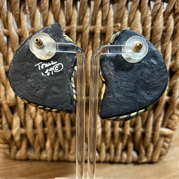 HANDMADE CLAY EARRINGS - Picture 4 of 8